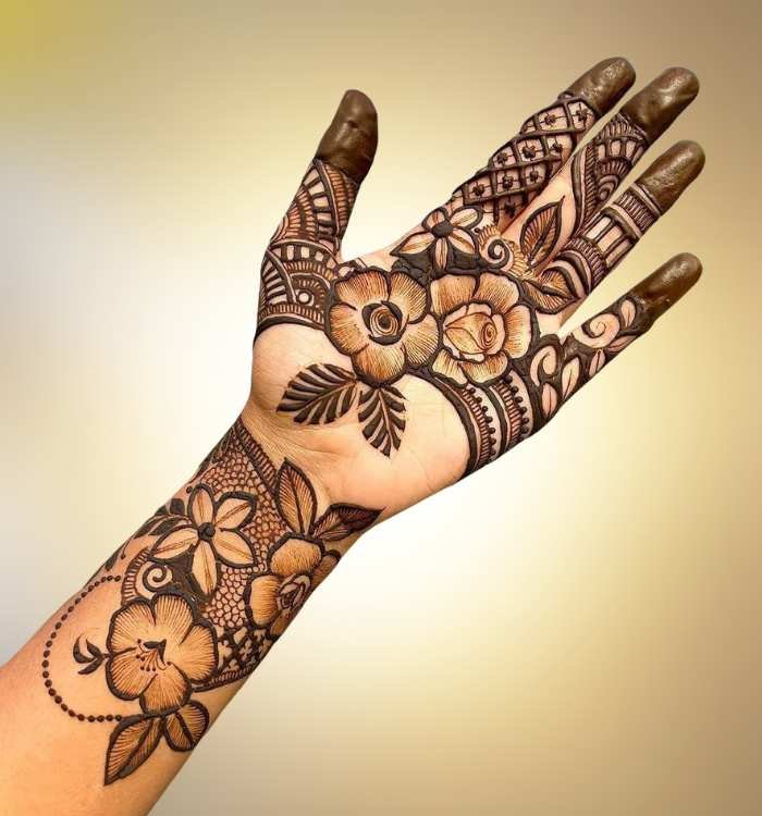 Rabeeca Khan Mehndi Design