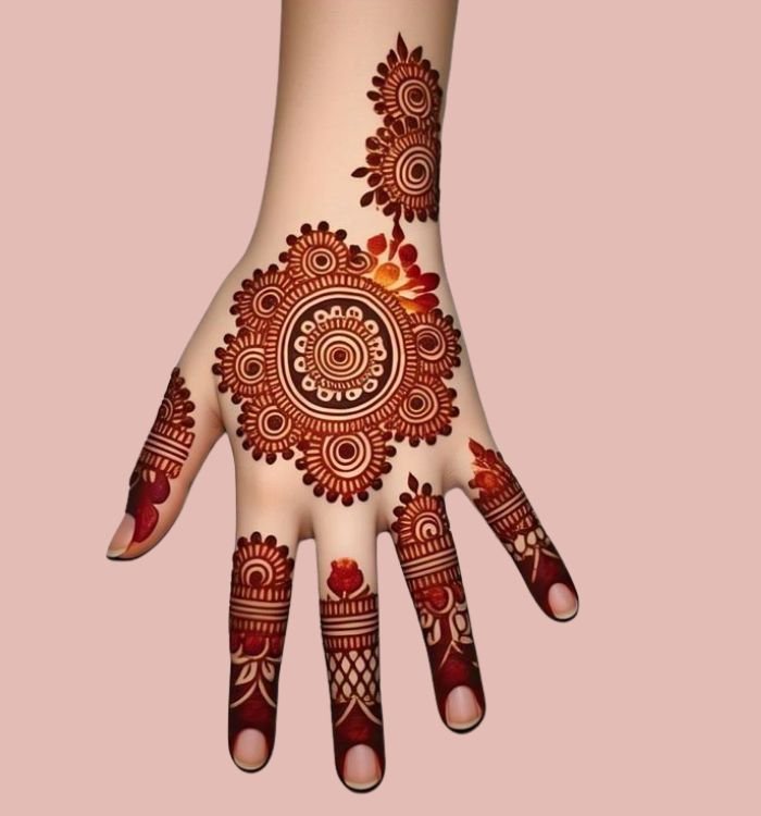 Tikki Mehndi Design