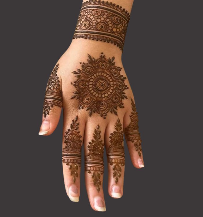 Tikki Mehndi Design