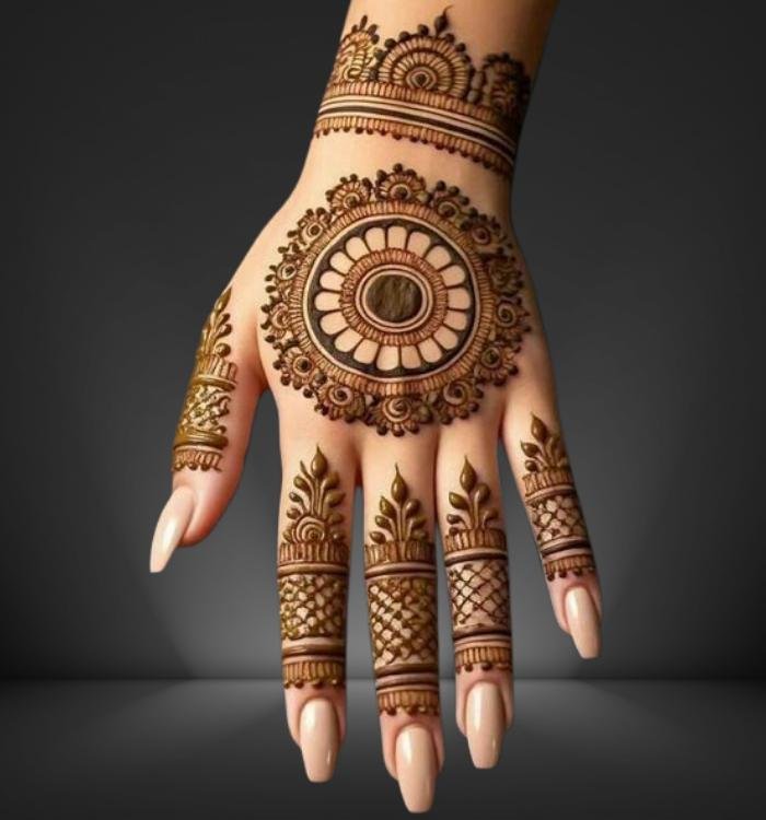 Tikki Mehndi Design