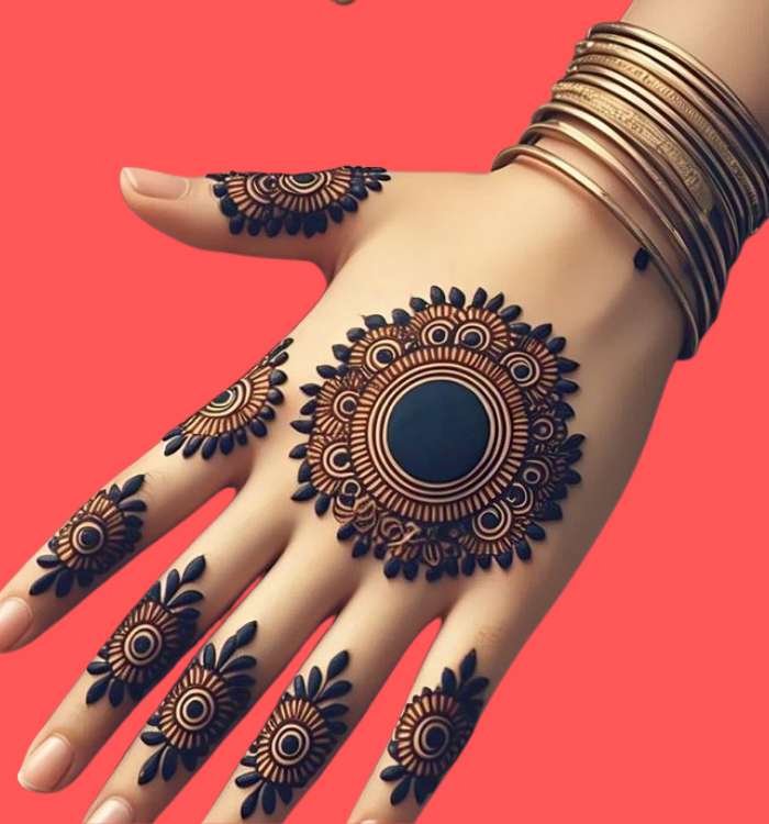 Tikki Mehndi Design
