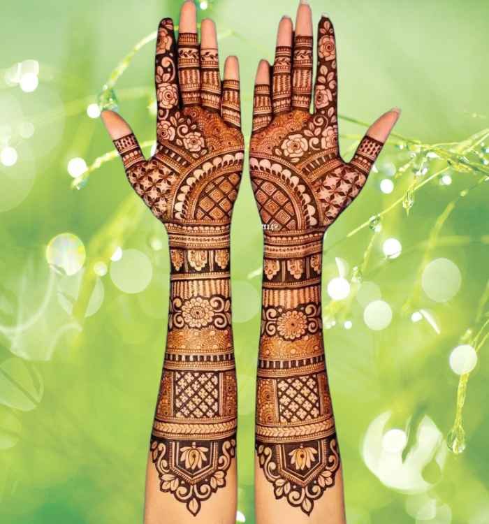 back hand mehndi design