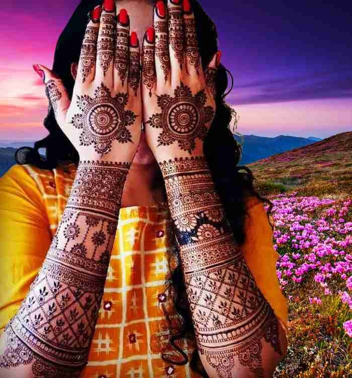 back hand mehndi design