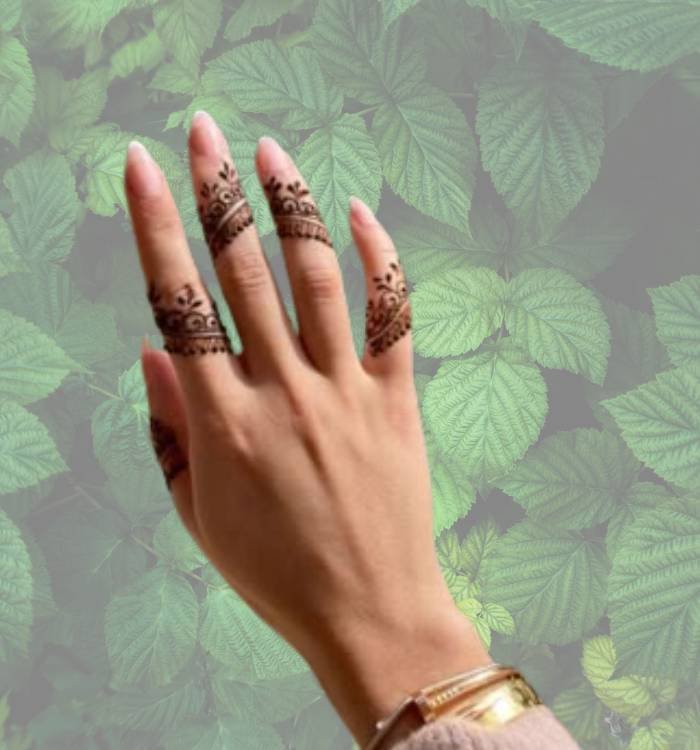 finger mehndi design