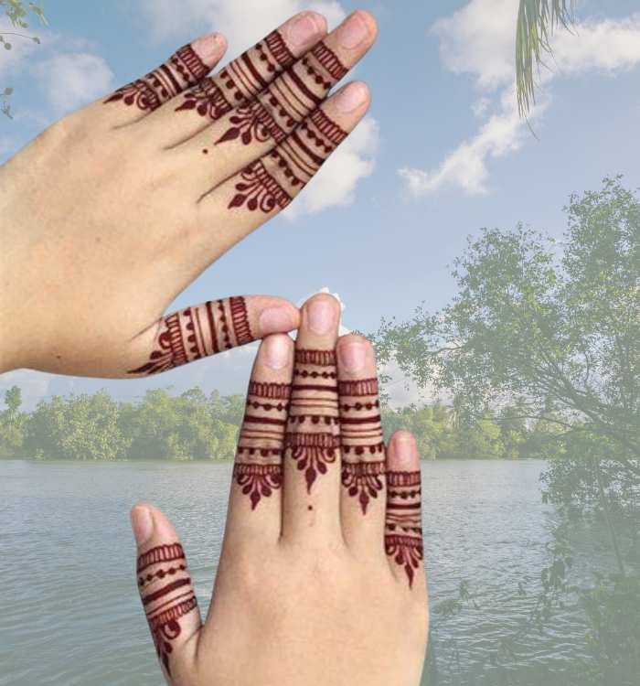 finger mehndi design