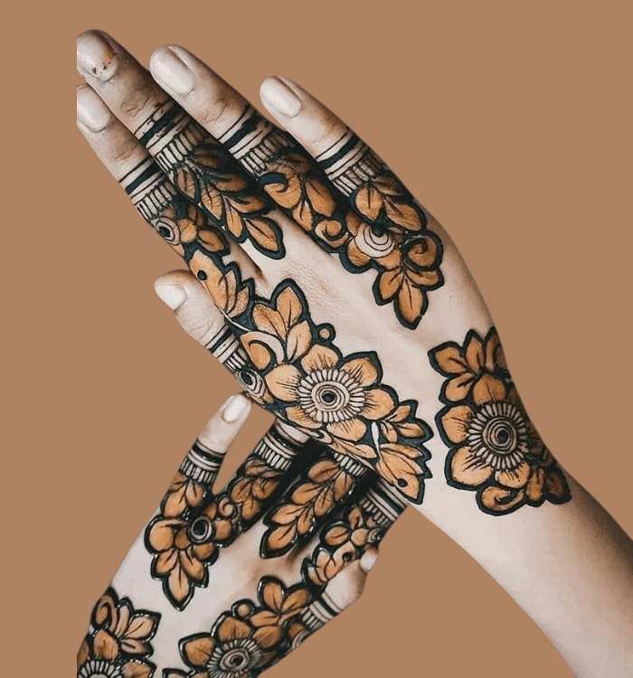 flower mehndi design