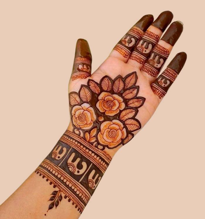 flower mehndi design