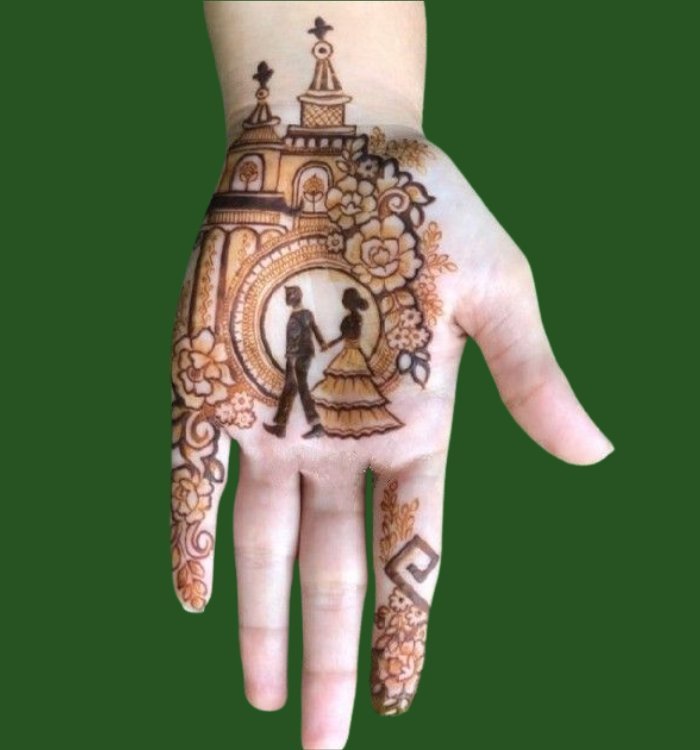 groom mehndi design