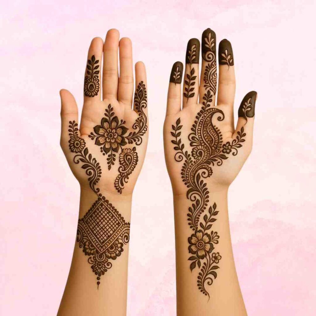 Easy Aesthetic Mehndi Design