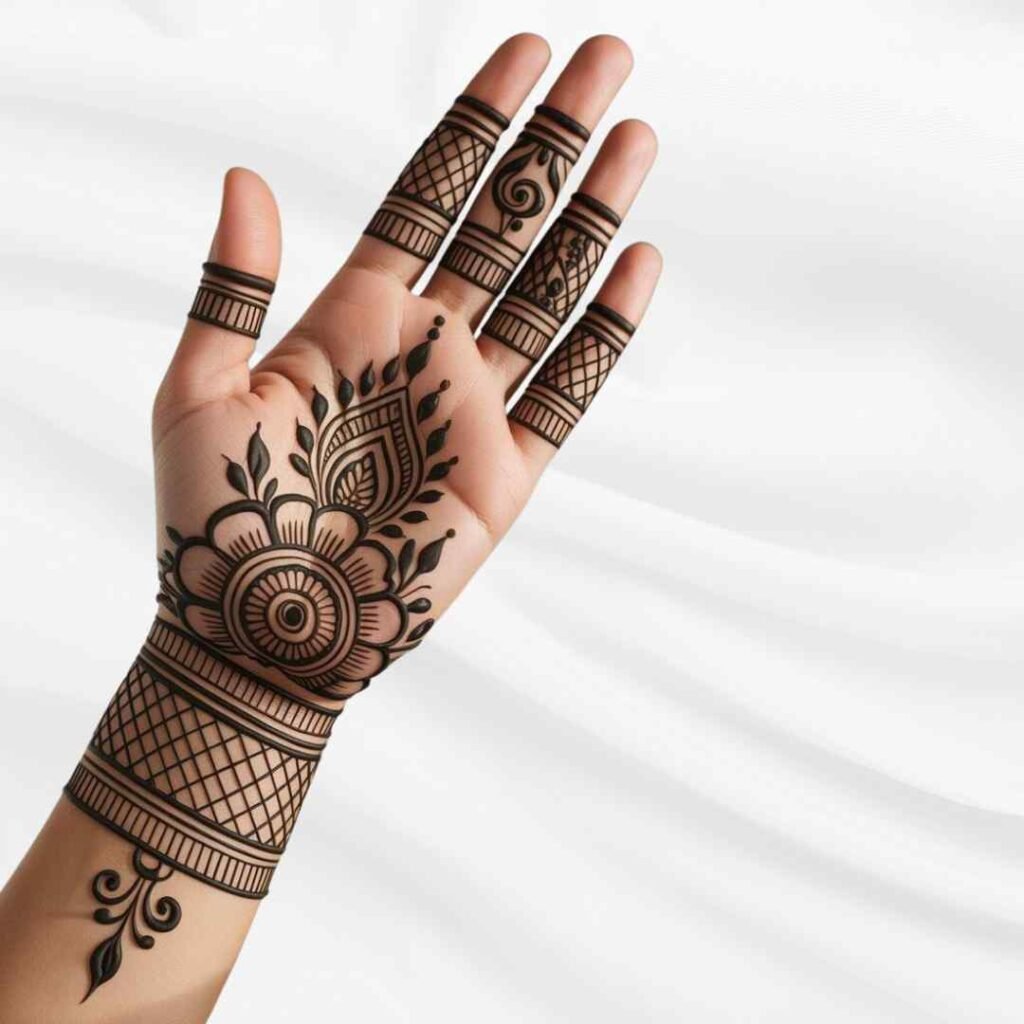 Easy Aesthetic Mehndi Design