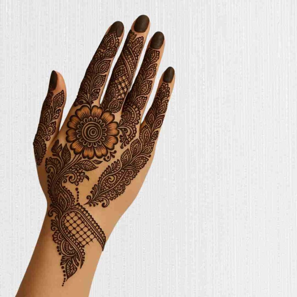 Easy Arabic Mehndi Design