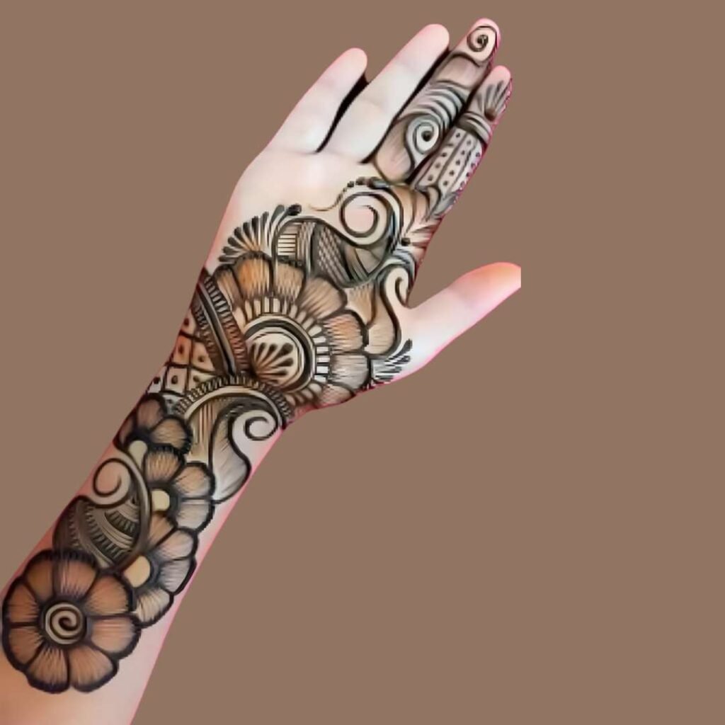 Easy Arabic Mehndi Design