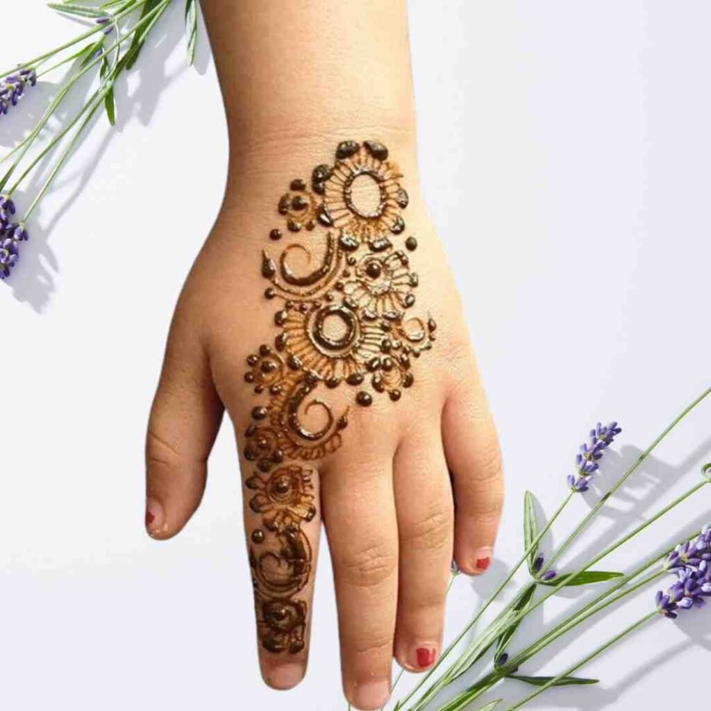 Cute Baby Mehndi Design