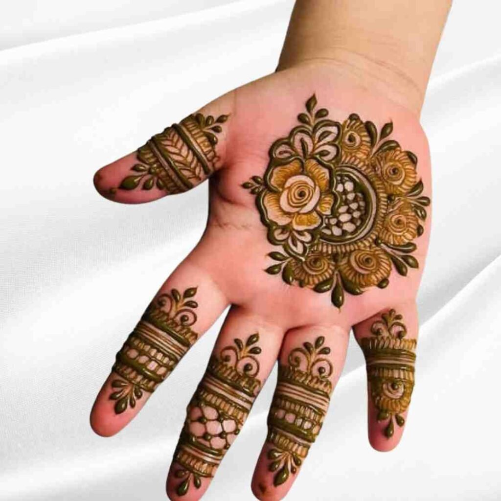 Simple Cute Baby Mehndi Design