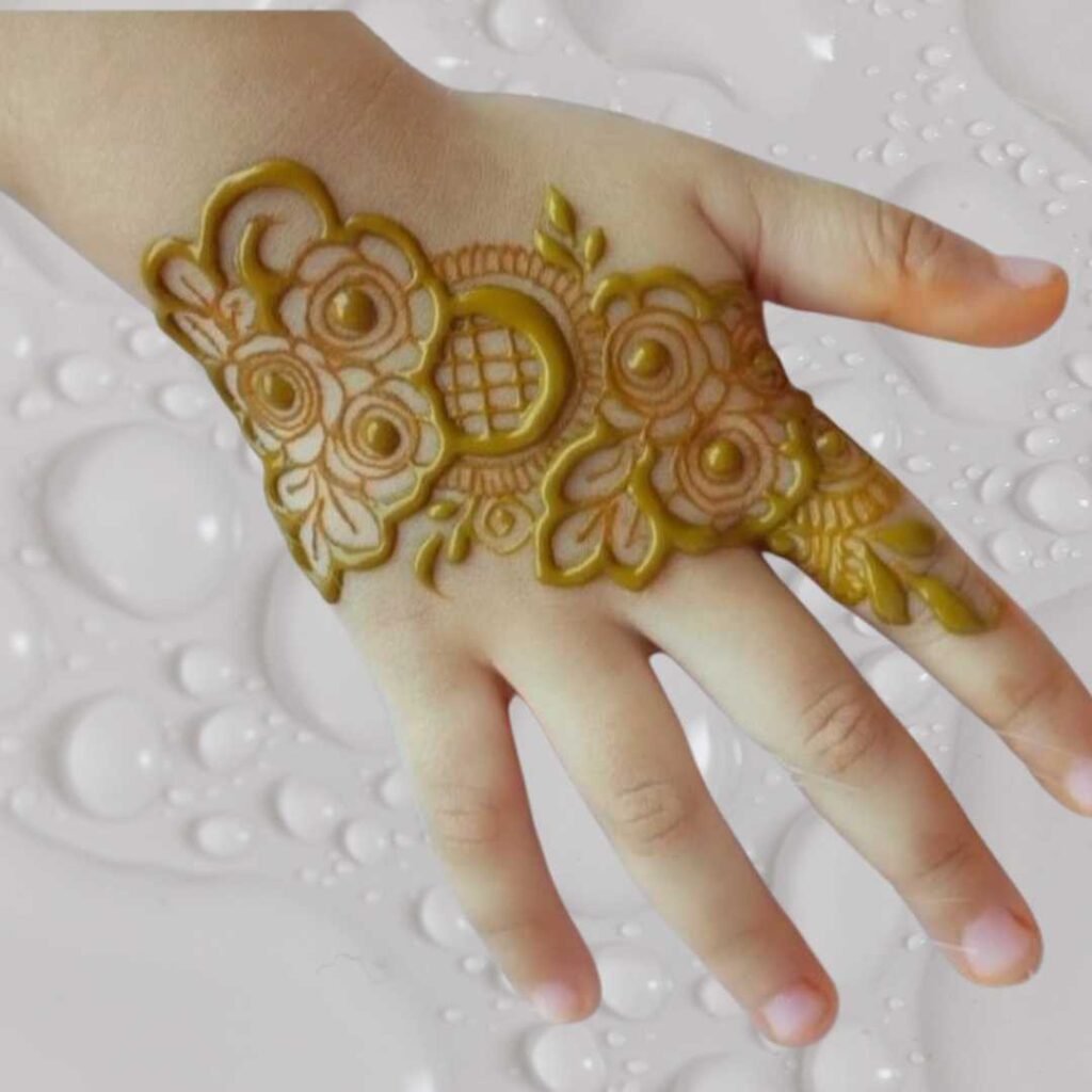 Cute Baby Mehndi Design