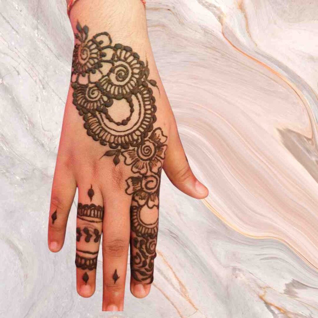 Simple Baby Mehndi Design