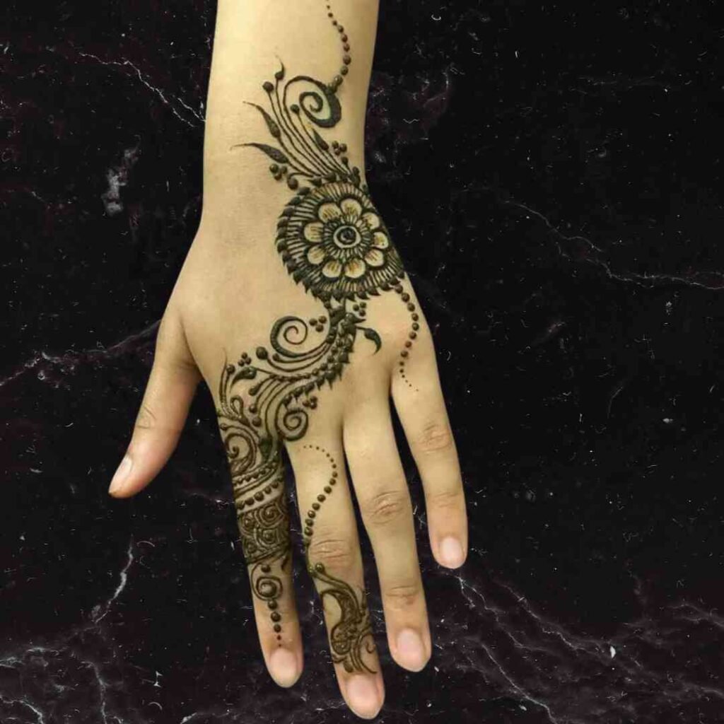 Simple Baby Mehndi Design