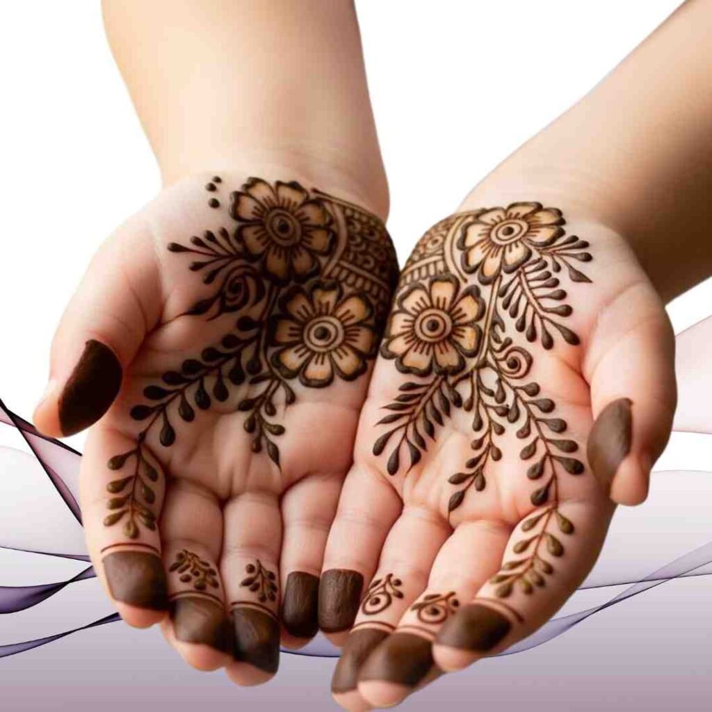 Simple Cute Baby Mehndi Design
