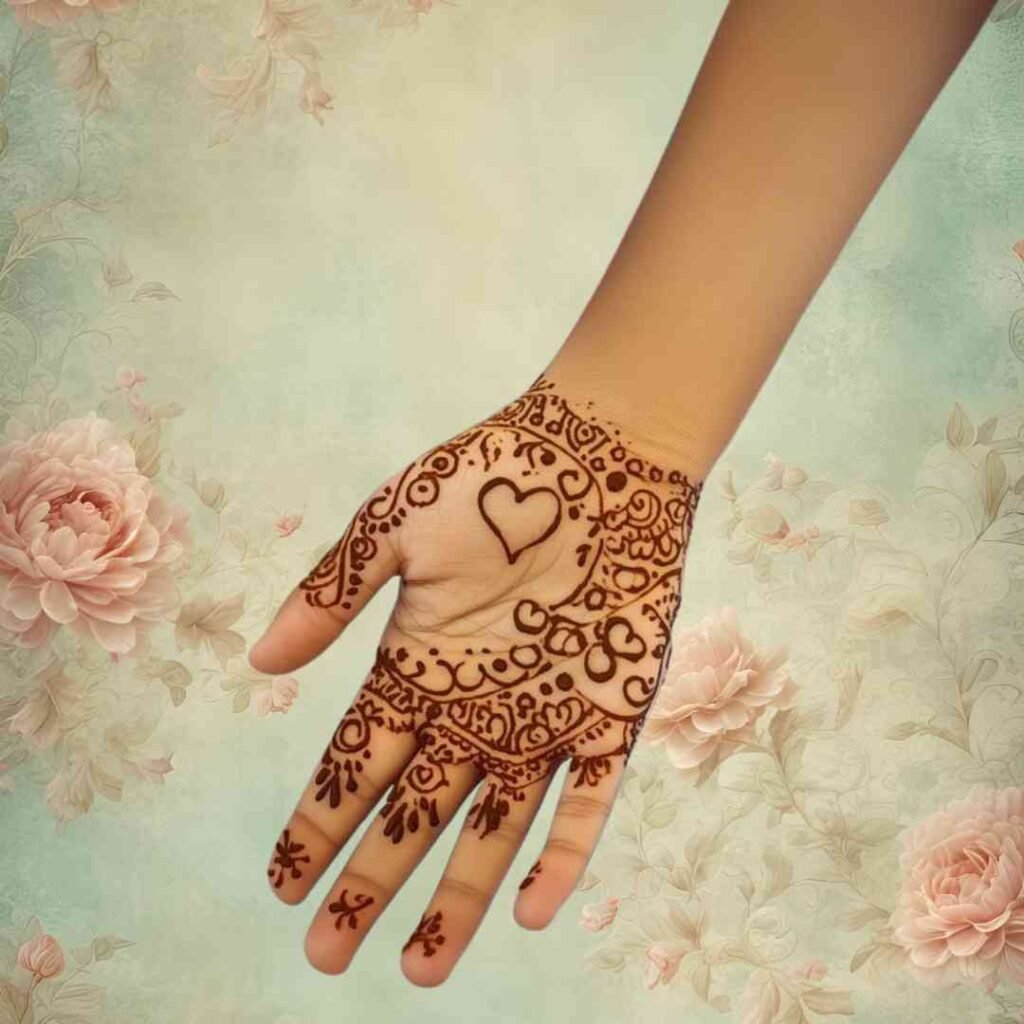 Simple Cute Baby Mehndi Design