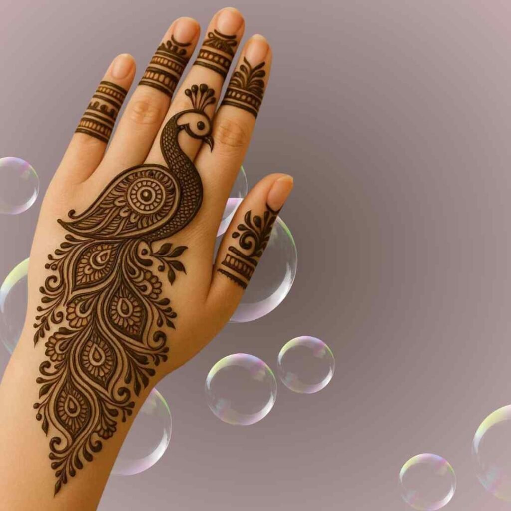 Back Hand Mehndi Design 
