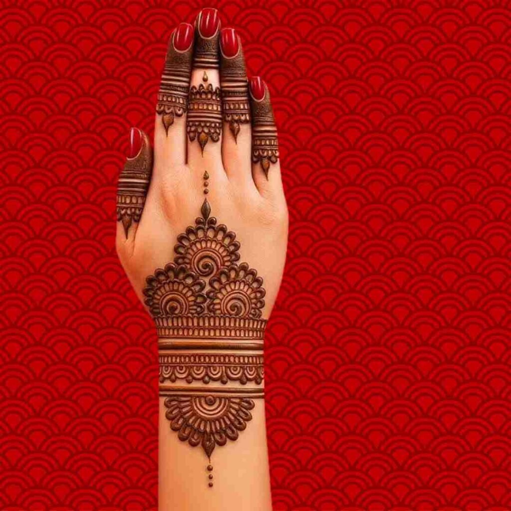 Simple Back Hand Mehndi Design