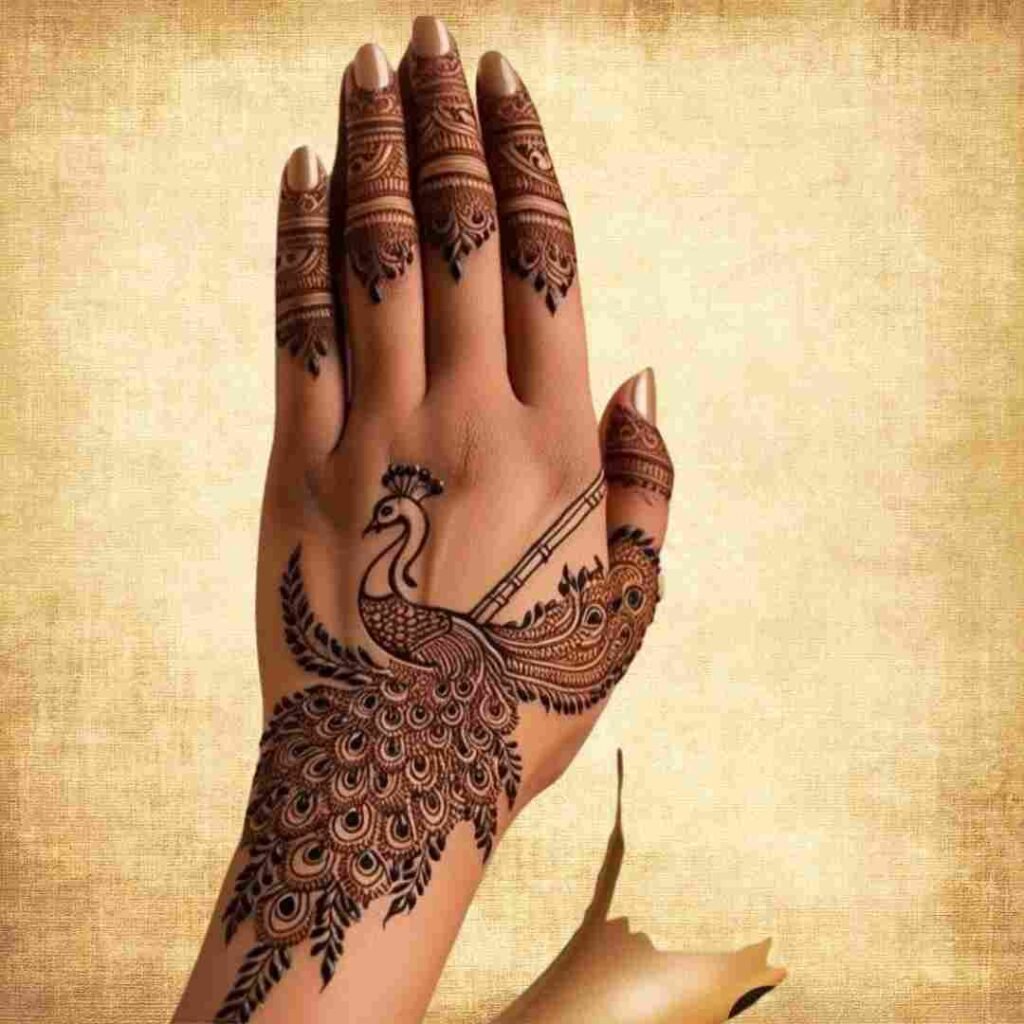 Back Hand Mehndi Design 