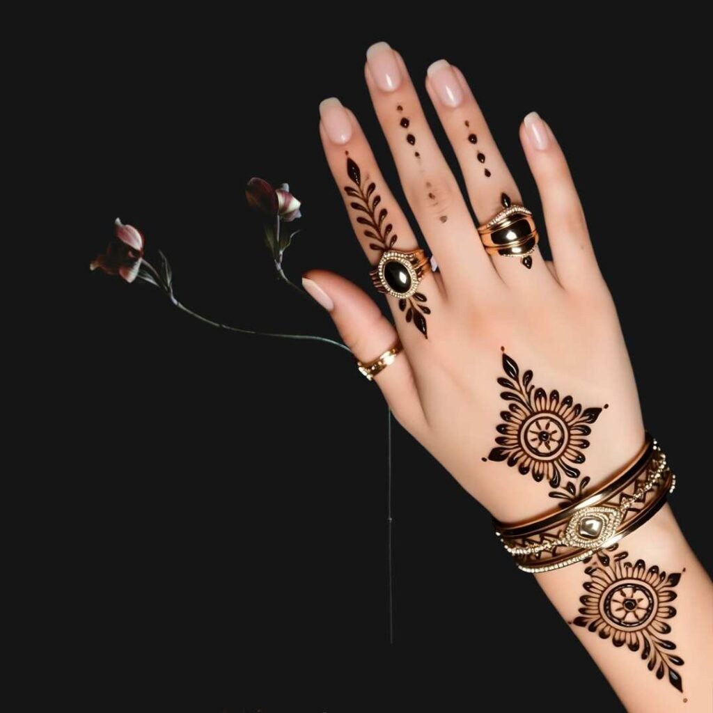  Easy Back Hand Mehndi Design