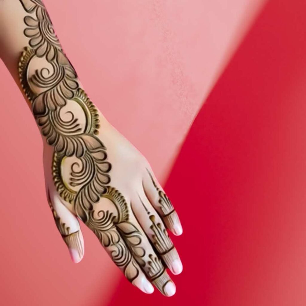  Easy Back Hand Mehndi Design