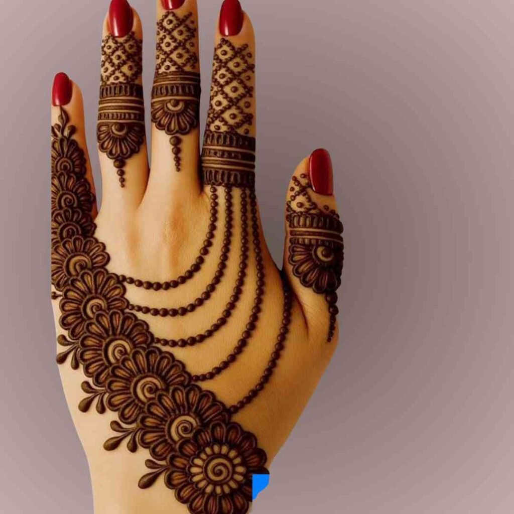  Easy Back Hand Mehndi Design