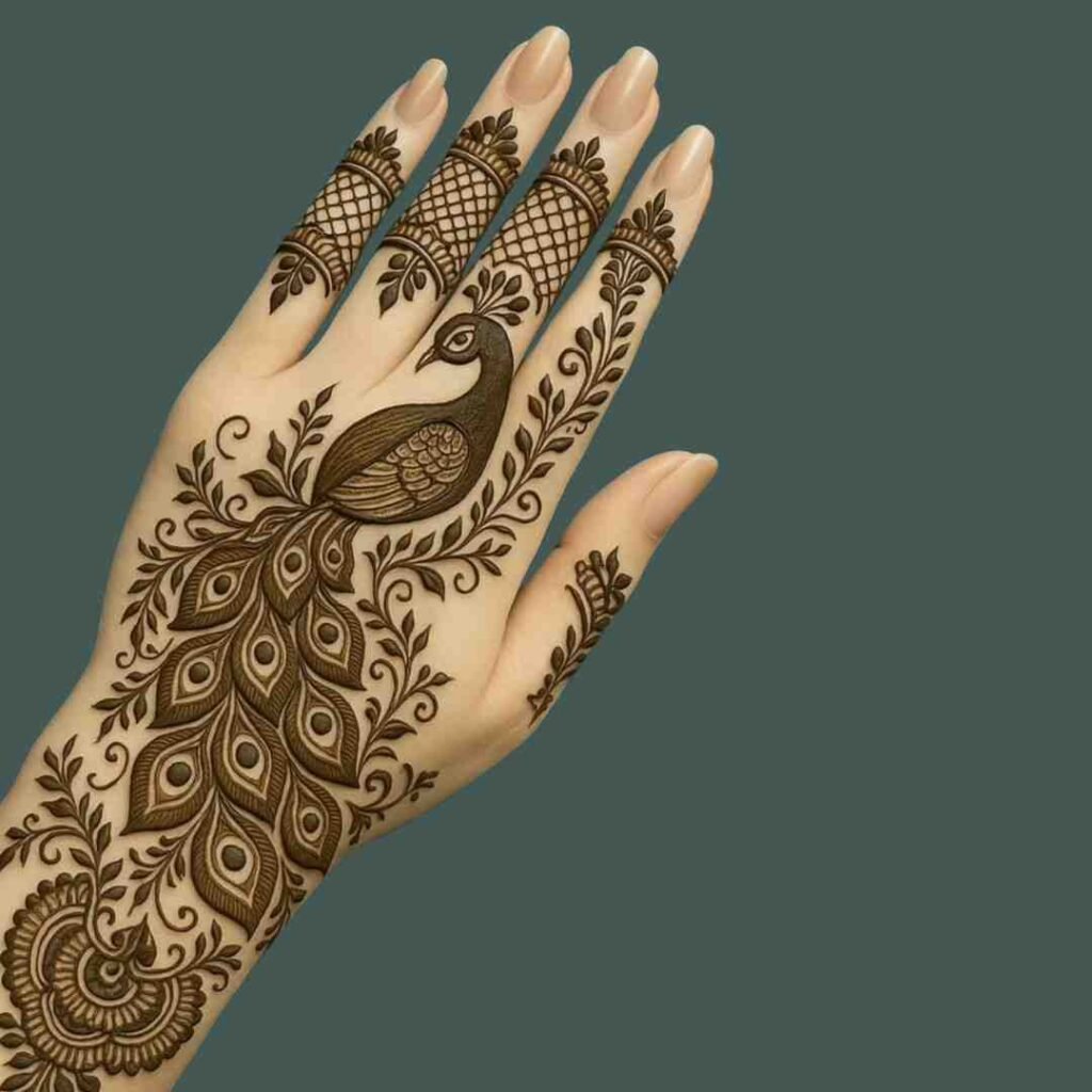 Simple Back Hand Mehndi Design