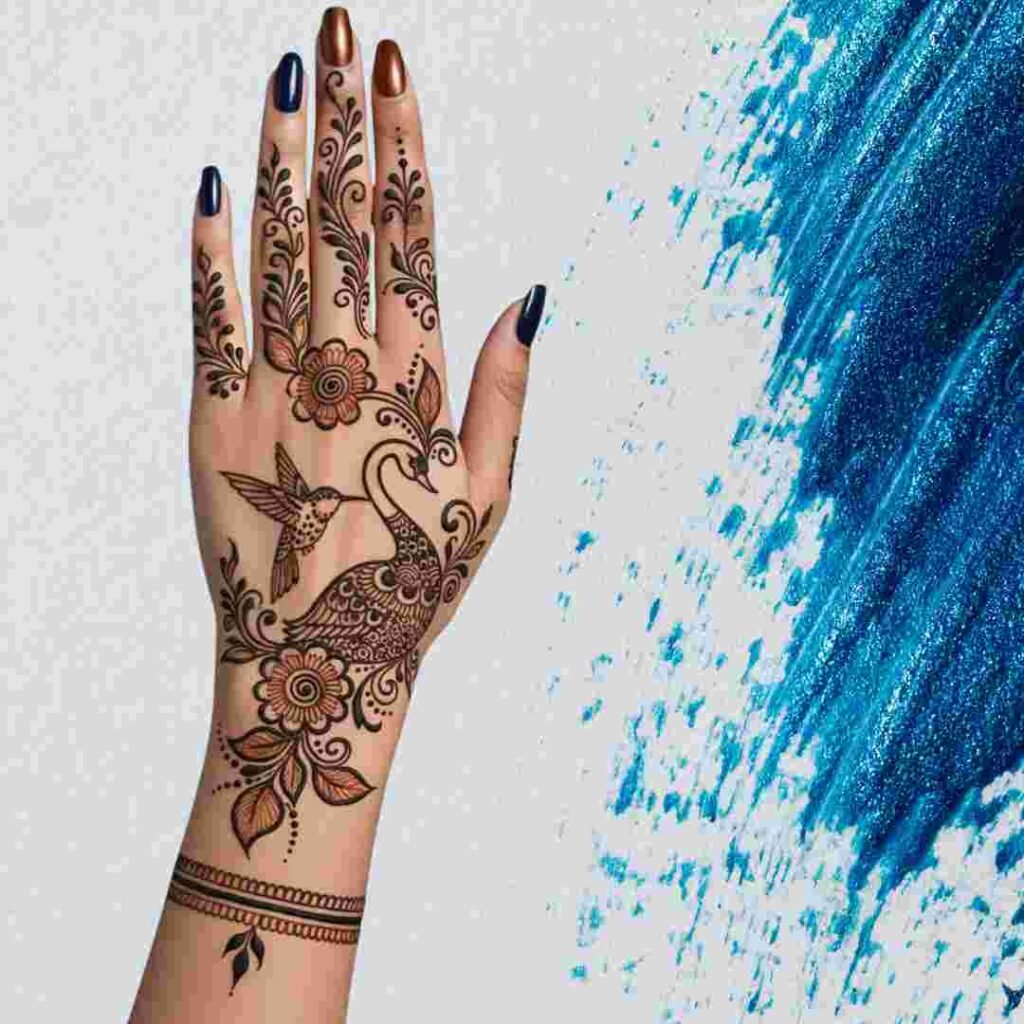 Back Hand Mehndi Design 