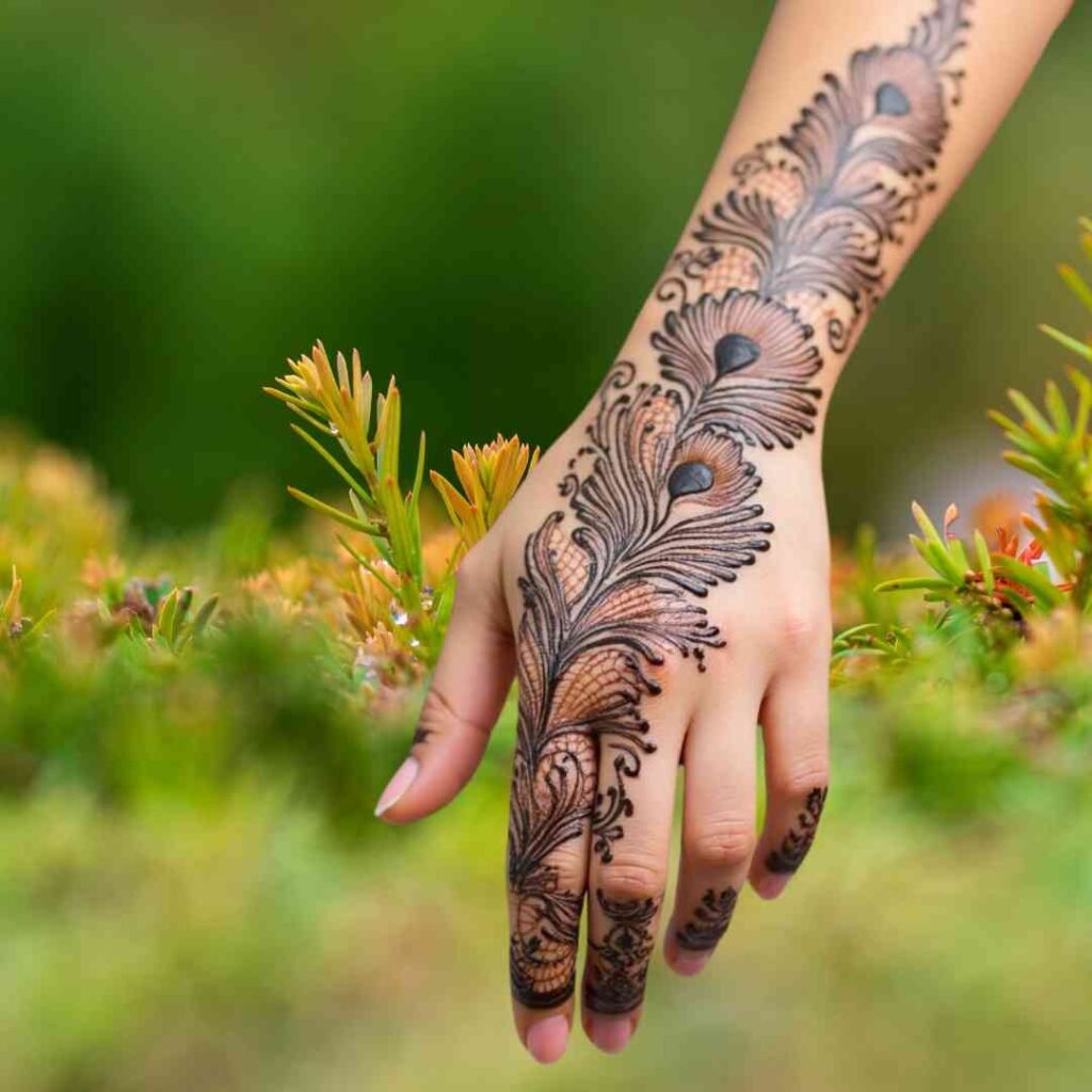 Back Hand Mehndi Design 
