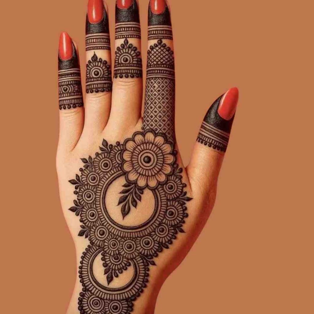 Back Hand Mehndi Design 