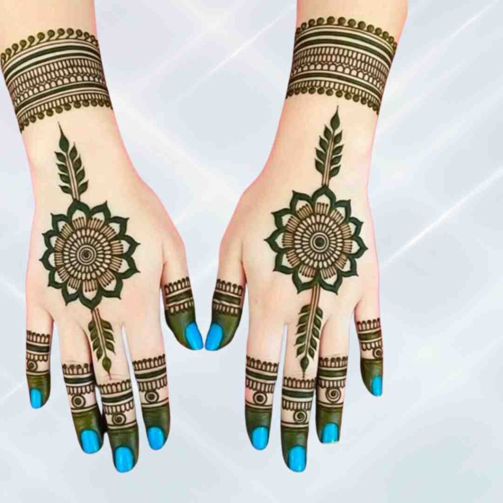  Gol Mehndi Design Photo