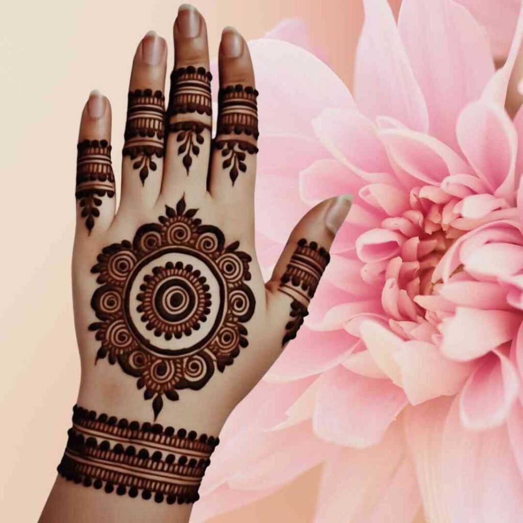  Gol Mehndi Design Photo