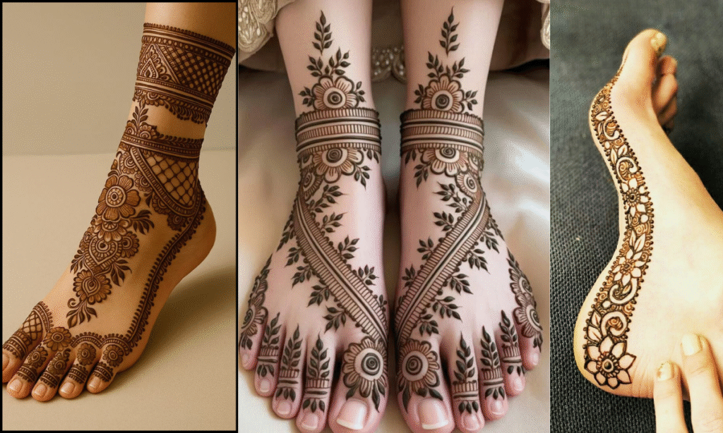 Bridal Leg Mehndi Design