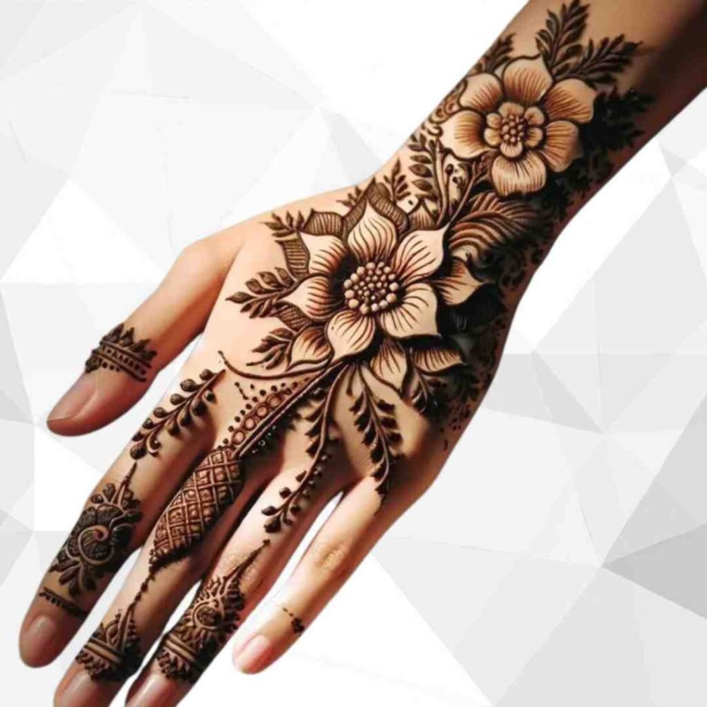 Simple Bridal Mehndi Design