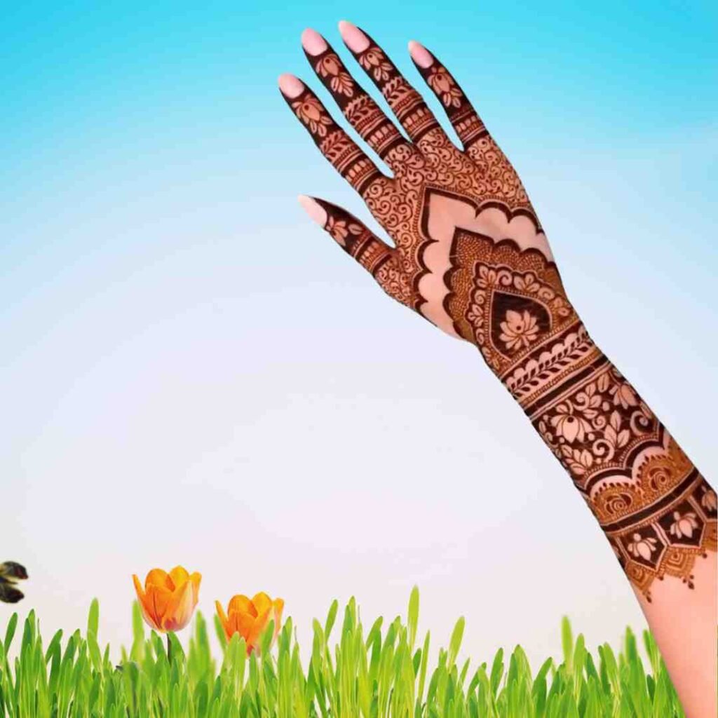 Full Hand Bridal Mehndi Design