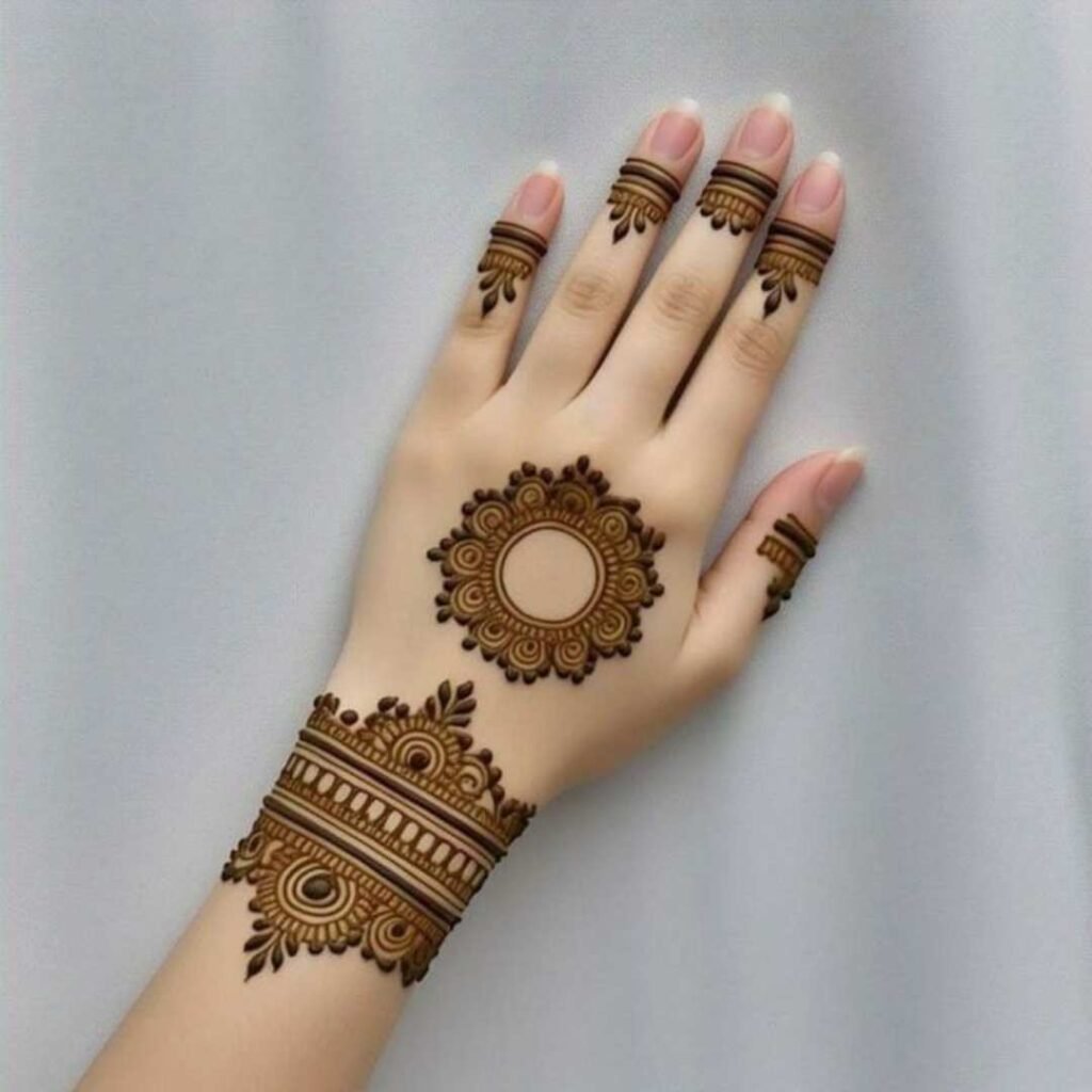 Circle Mehndi Design