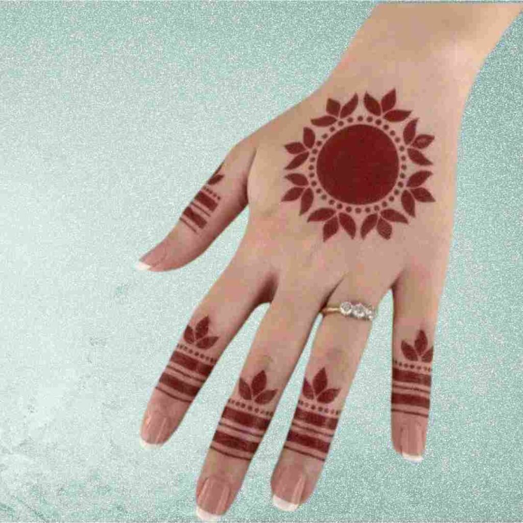  Simple Easy Circle Mehndi design