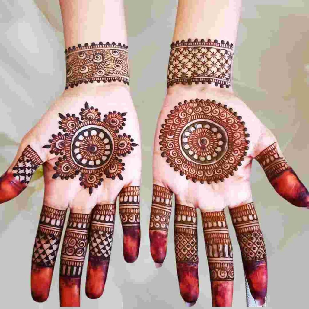  Simple Easy Circle Mehndi design