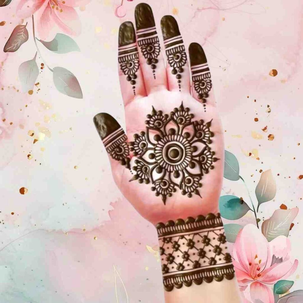 Simple Easy Circle Mehndi design