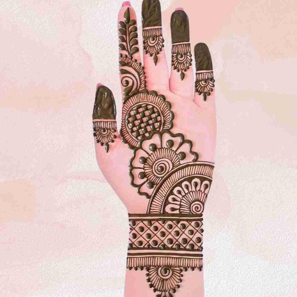  Simple Easy Circle Mehndi design
