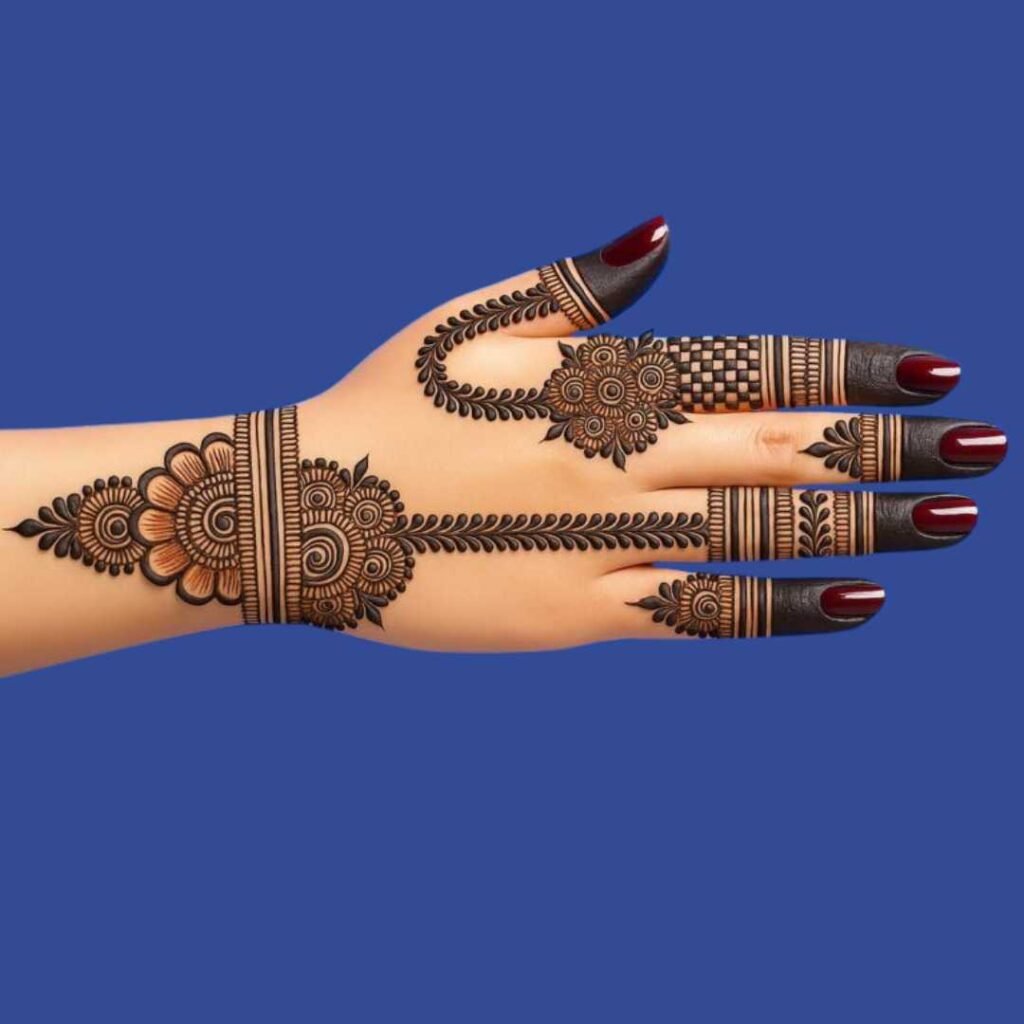 Arabic Circle Mehndi design
