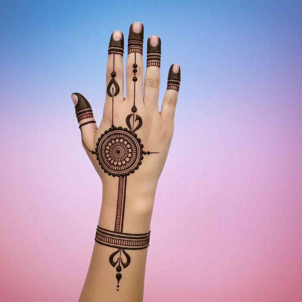 Circle Mehndi Design
