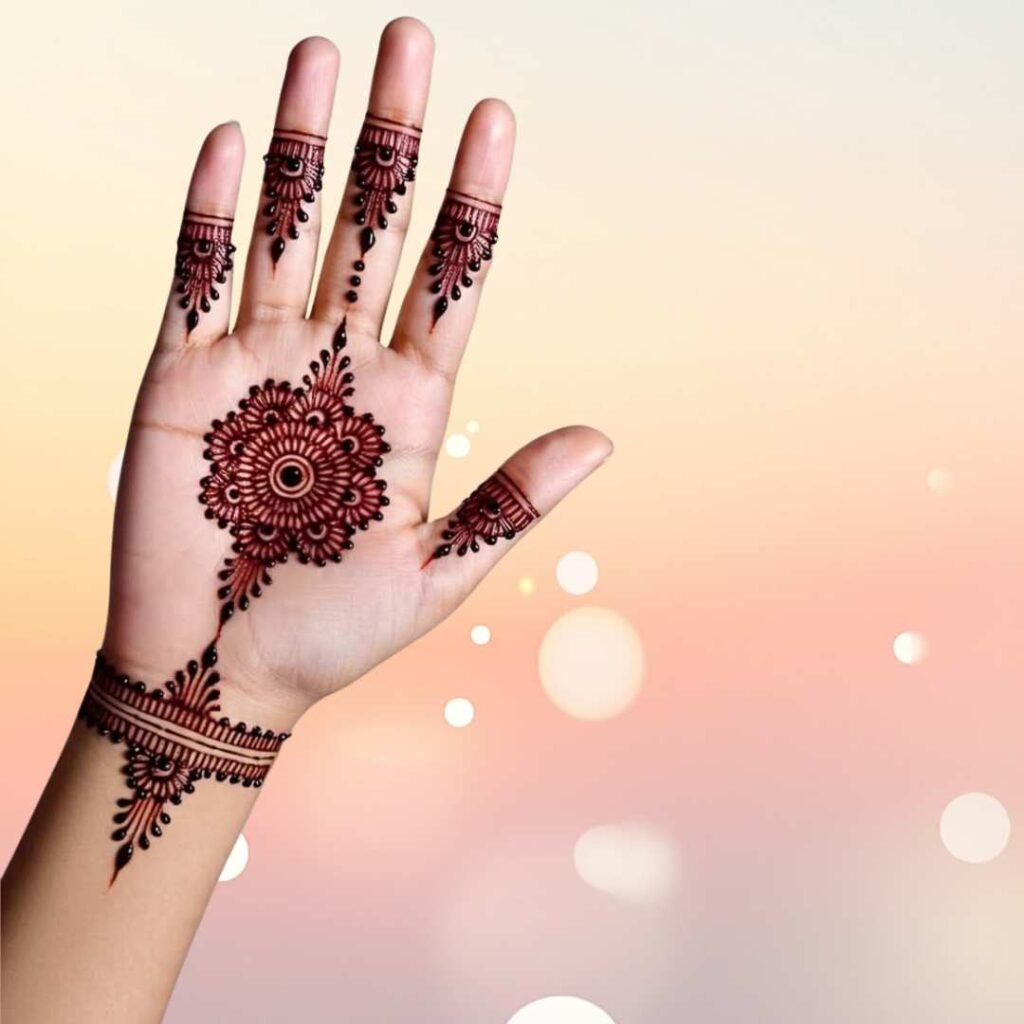 Easy Mehndi Design for Kids