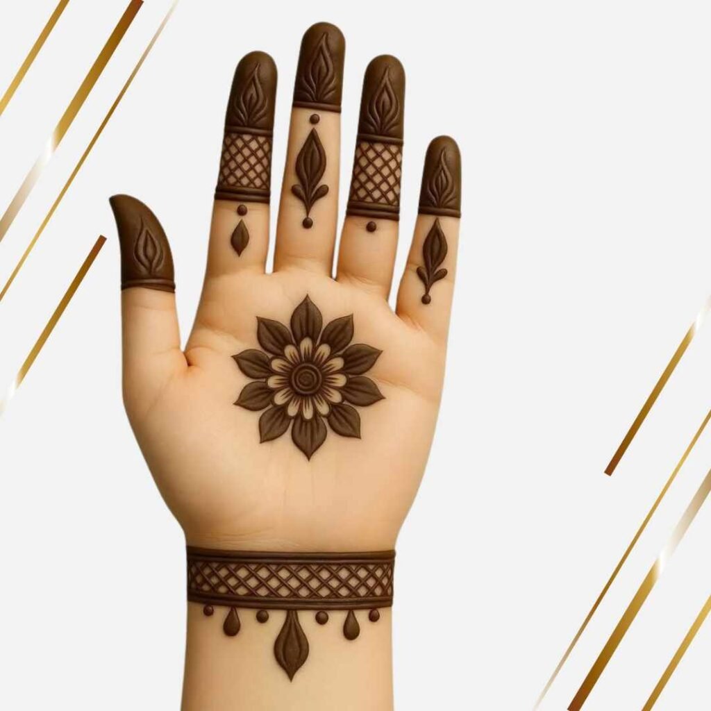 Easy Mehndi Design for Kids