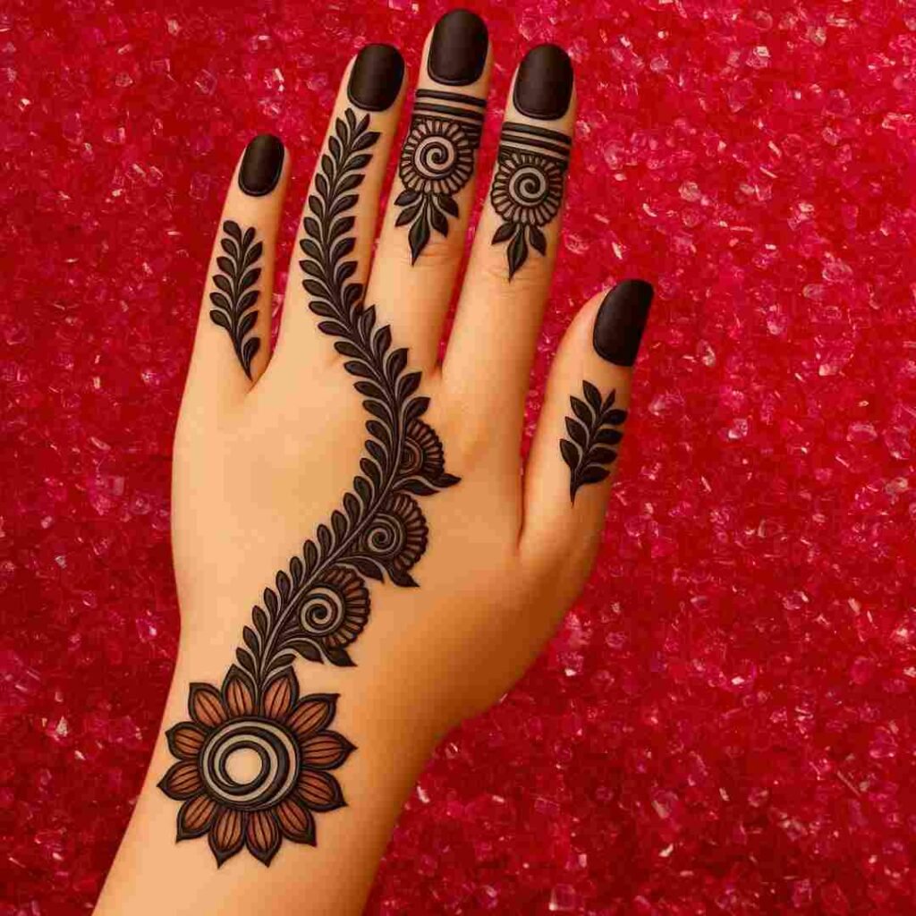Easy Mehndi Design for Kids