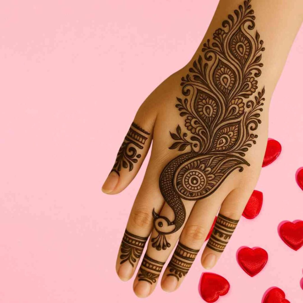 Very Easy Mehndi Design Front Hand