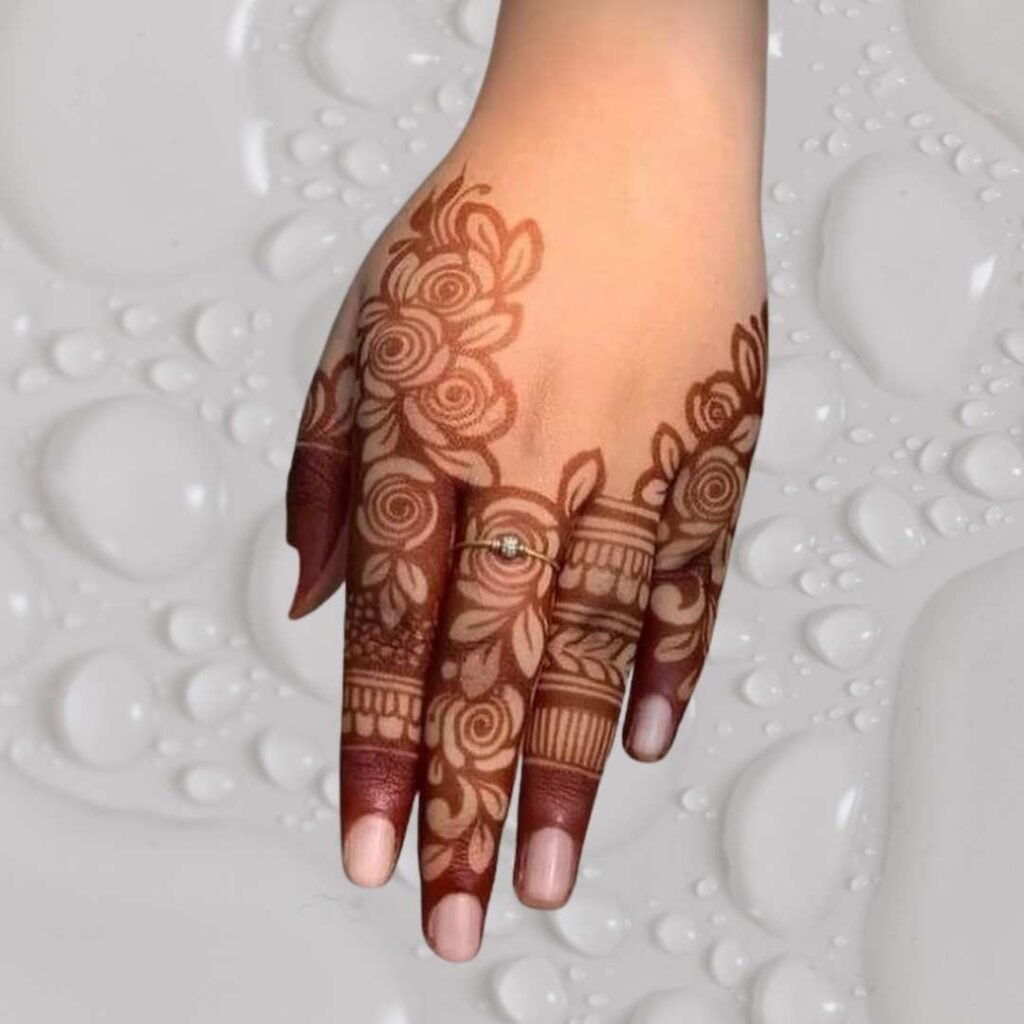 Easy Simple Finger Mehndi Design